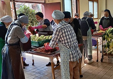 수녀원 김장 담그는 날