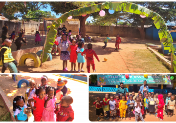 선교지 모잠비크 유치원 놀이시간