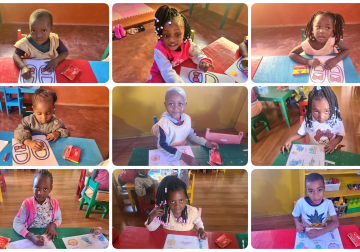 선교지 모잠비크 유치원 미술 수업