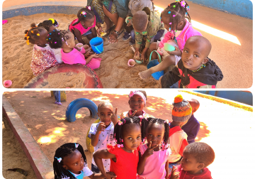 선교지 모잠비크 유치원에 사랑스런 어린이들 - 마리아녜수녀님